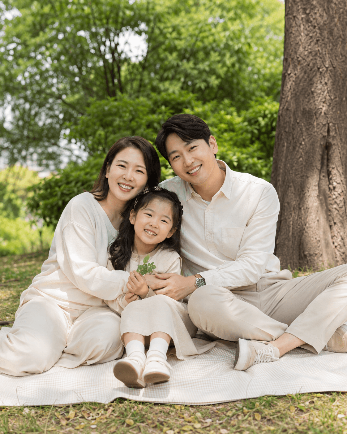 가족사진 서비스 화면 예시